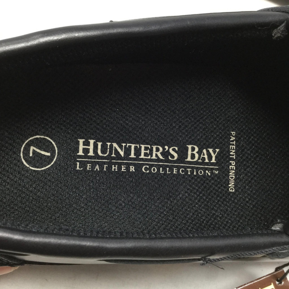 Hunter's Bay Shoes Hunters Bay Mens Shoes Sz Us 7 Black Loafers
